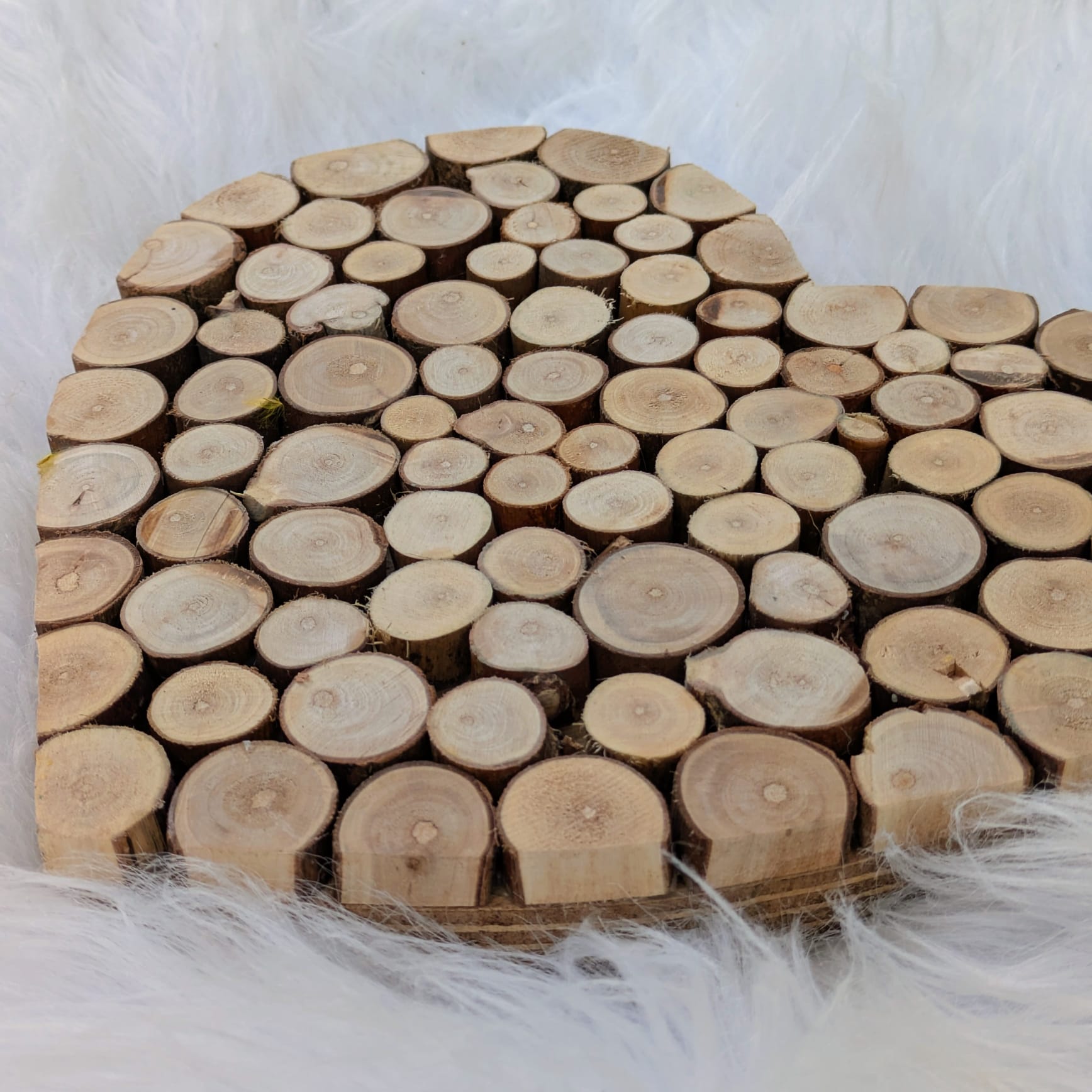 Boomstam hart 20 cm - Afbeelding 2