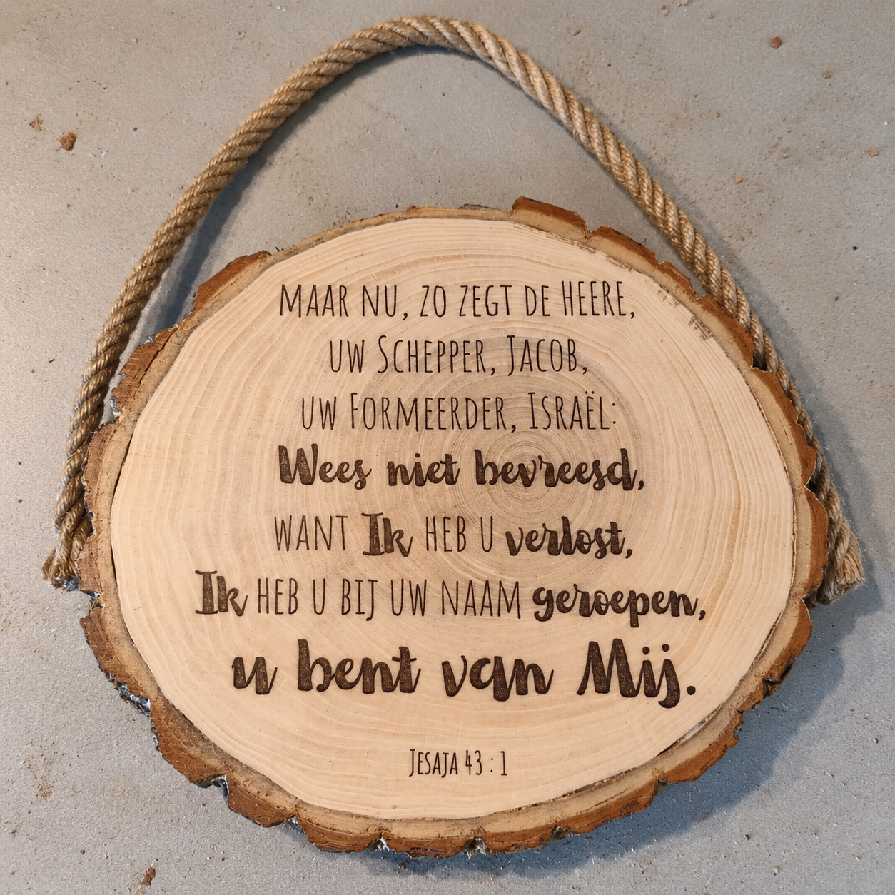 Houten tekstbord met eigen tekst 15-30 cm - Afbeelding 4