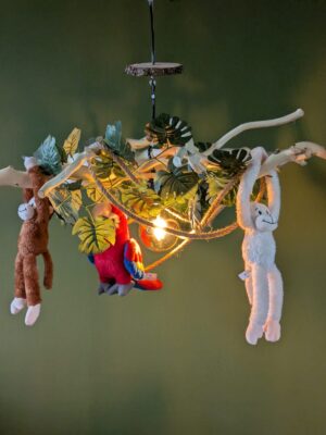 jungle lamp met dieren kinderkamer
