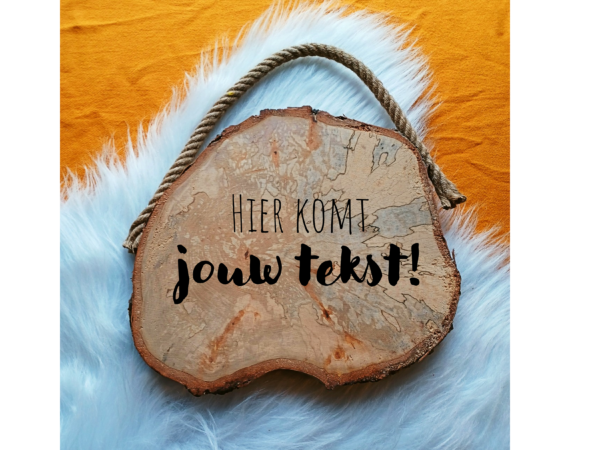 tekstbord met eigen tekst