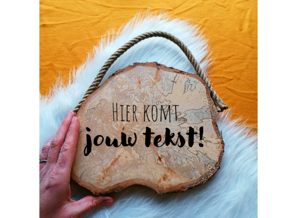 tekstbord met eigen tekst