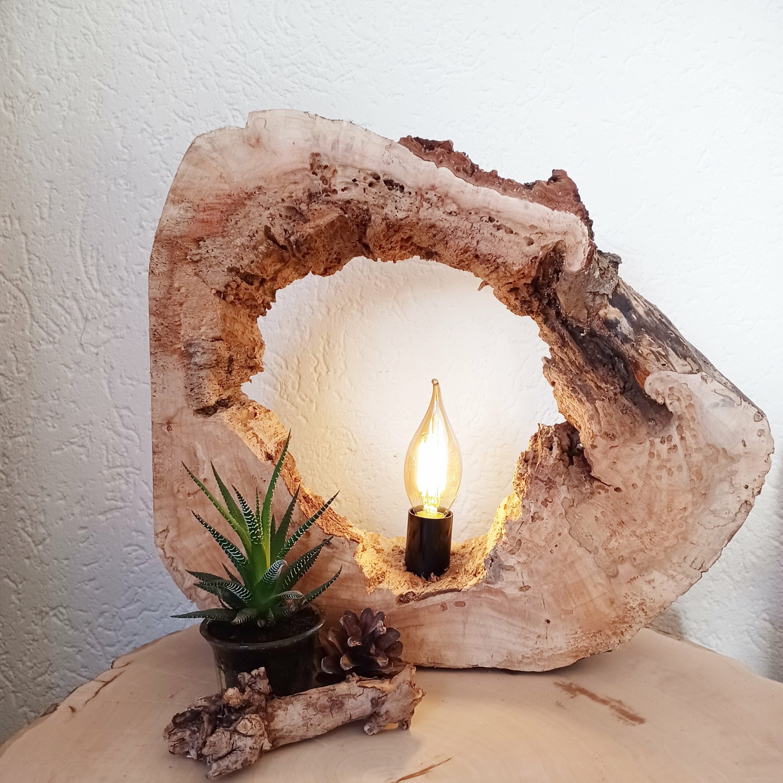 Boomschijf lamp 30 cm