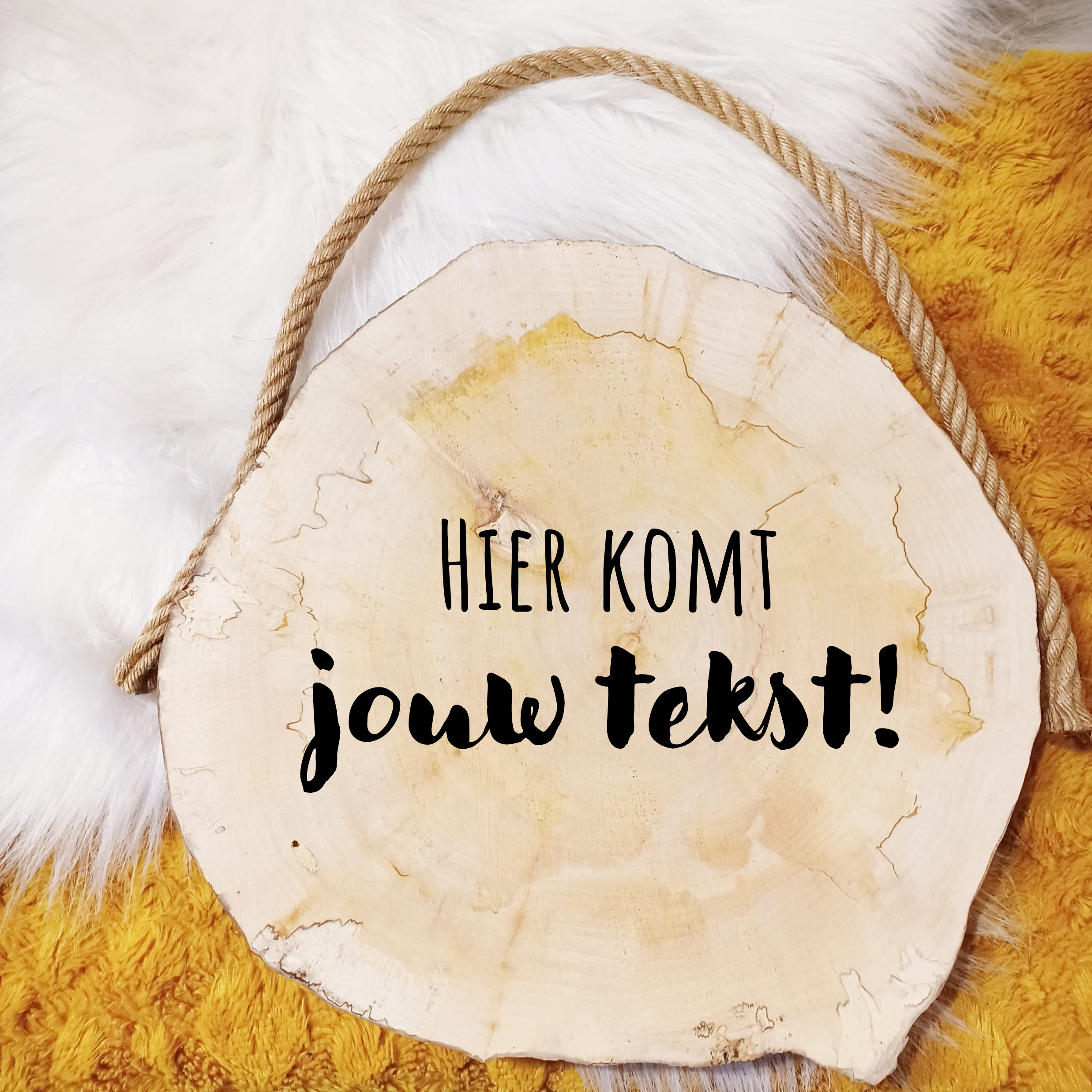 Tekstbord met eigen tekst 30 cm